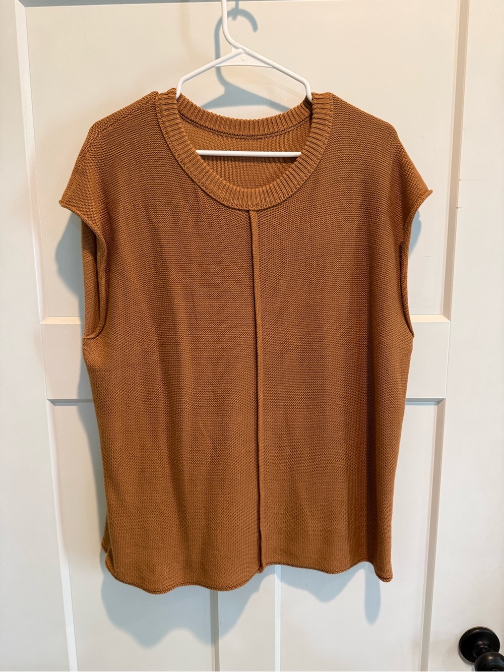 Amazon Essentials Camel Knit Sleeveless Tank